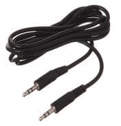 Cable audio AUX plug 3,5mm stereo, largo 1,50 metros