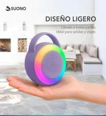 Parlante portatil, colores, luces led RGB.