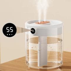 Humidificador salida doble, tanque de 1 litro.