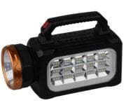 Linterna recargable con reflector.