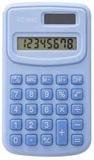 Calculadora de bolsillo, panel solar, colores pastel, 8 digitos