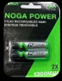 Pila Recargable AAA, NiMh, 1300mAh, precio por blister de 2 unidades.