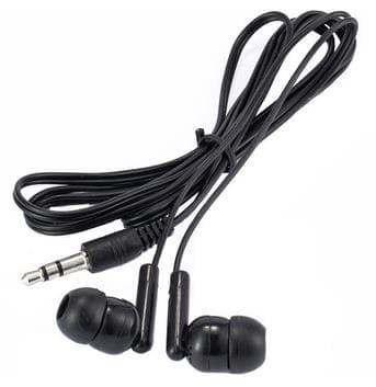 Auriculares in ear , negro y blanco