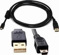 Cable MiniUSB, compatible PS3, GPS etc