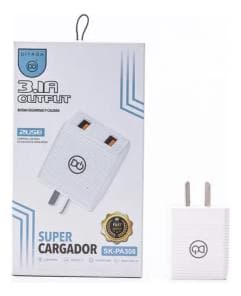 Cargador con dos saldias USB, 3,1A