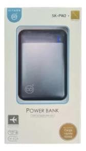 Cargador portatil 5000mAh, dos saldias USD y una salida Type C