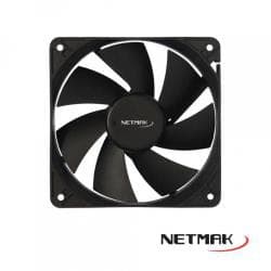 Cooler Ventilador 120mm, conector Molex, negro.