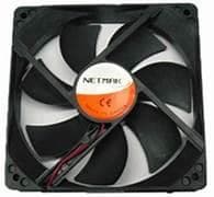 Cooler Ventilador 80x80mm, conector Molex, negro.