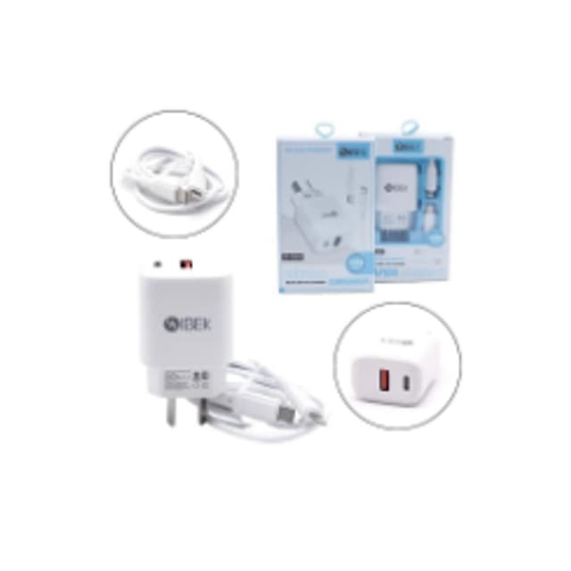 CARGADOR IBEK 5.8 + CABLE C A LIGHTNING